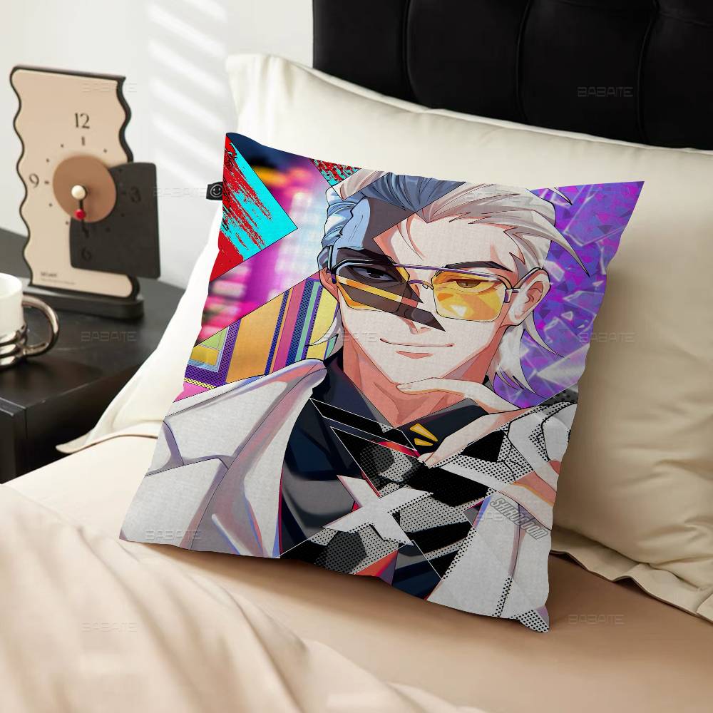 To Be Hero X Anime Pillow Covers Cartoon Sofa Decorative Home Double-sided Printing Short Plush Cute Cushion Cover