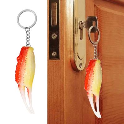 Simulated Food Keychain Crab Shaped Gift For Friend Family Decorative Design Ideal For Daily Essential