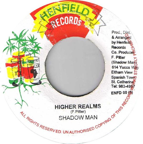 7inch Record SHADOW MAN - Higher Realms ENFD009 Henfield Record 1998 Jamaica Reggae, Ska & Dub Used