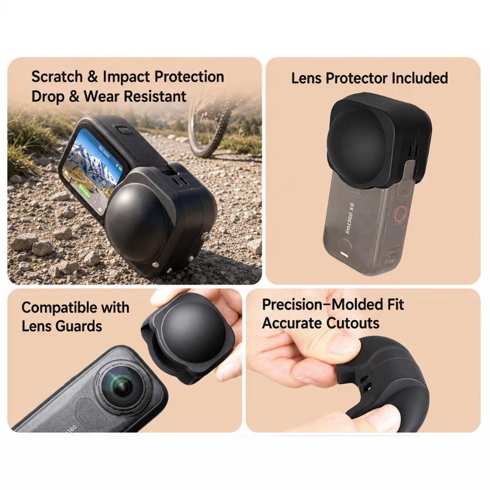 Anti-Scratch Lens Protector Protective Lens Cover for Insta360 X6 Action Camera Accessories