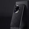Luxury Plain Leather + Camera Lens Protection Case For Huawei Pura 70 Ultra Pura 70 Pro P60 Pro P60 Hard Slim Good Texture Cover