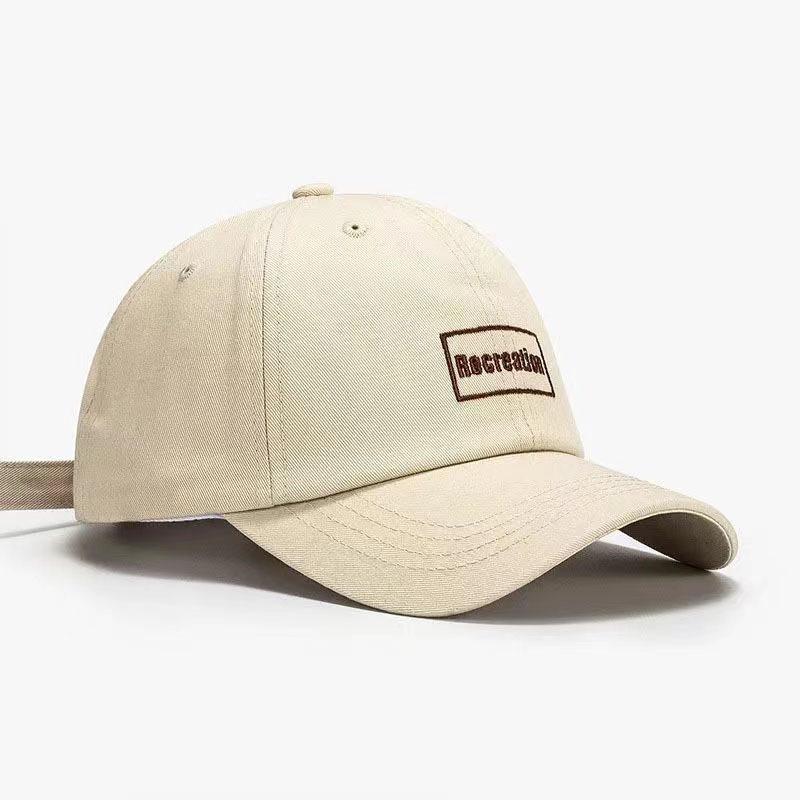 

Женская модная корейская бейсболка с изогнутым козырьком для больших голов - стиль «утиный нос» One Size грязно-белый