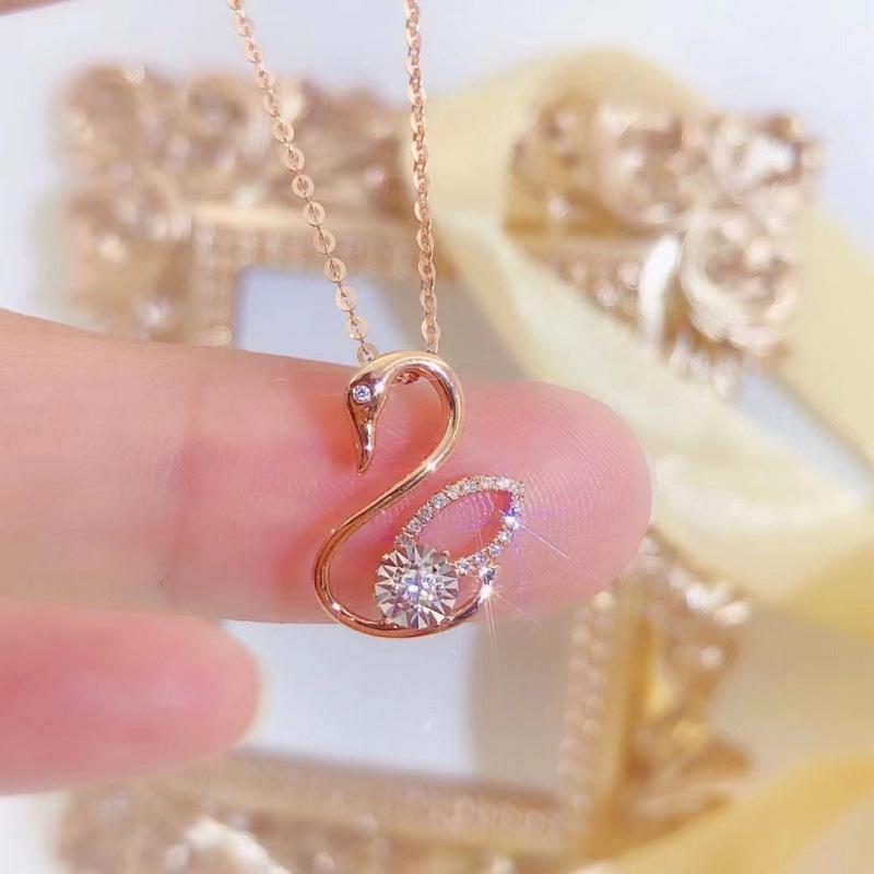 Rose Gold Swan Clavicle Necklace: Elegant & Luxurious Gift for Her (2022)