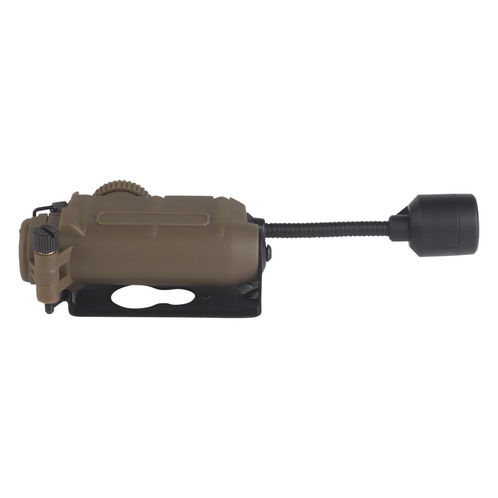 Sidewinder Helmleuchte Taktische Stroboskoplicht Rot/Grün/Blau/Weiß/IR Kopf IFF Licht Jagd Angeln Hilfs-LED-Taschenlampe