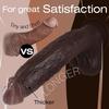 11 Inch Realistic Big Black Dildo Sex Toy, Skin-Like Huge Thick Dildo with Strong Suction Cup for Hands-Free, Lifelike Silicone Dildo for Vagina Anal