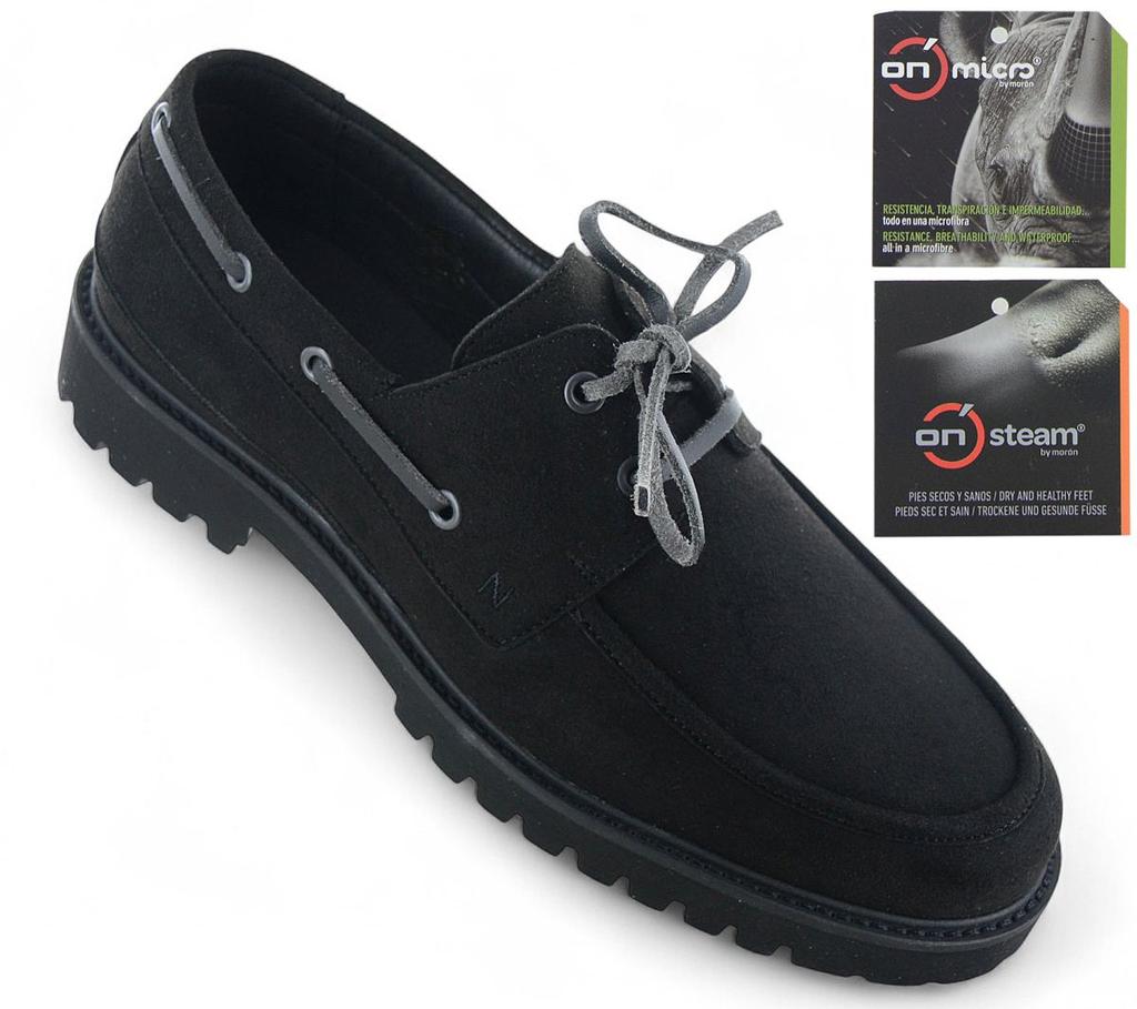 NAE Vegan Shoes DARIO - Ανδρικά Μοκασίνια Παπούτσια Μαύρα - Κατασκευασμένα στην Πορτογαλία ORIGINAL