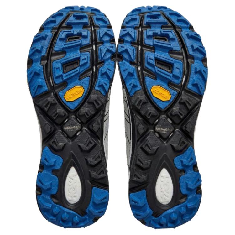 Hoka One One Mafate Three 2 Versatile Comfortable Trail Running Shoes Men sneaker White Black Blue 1126851-WTCB