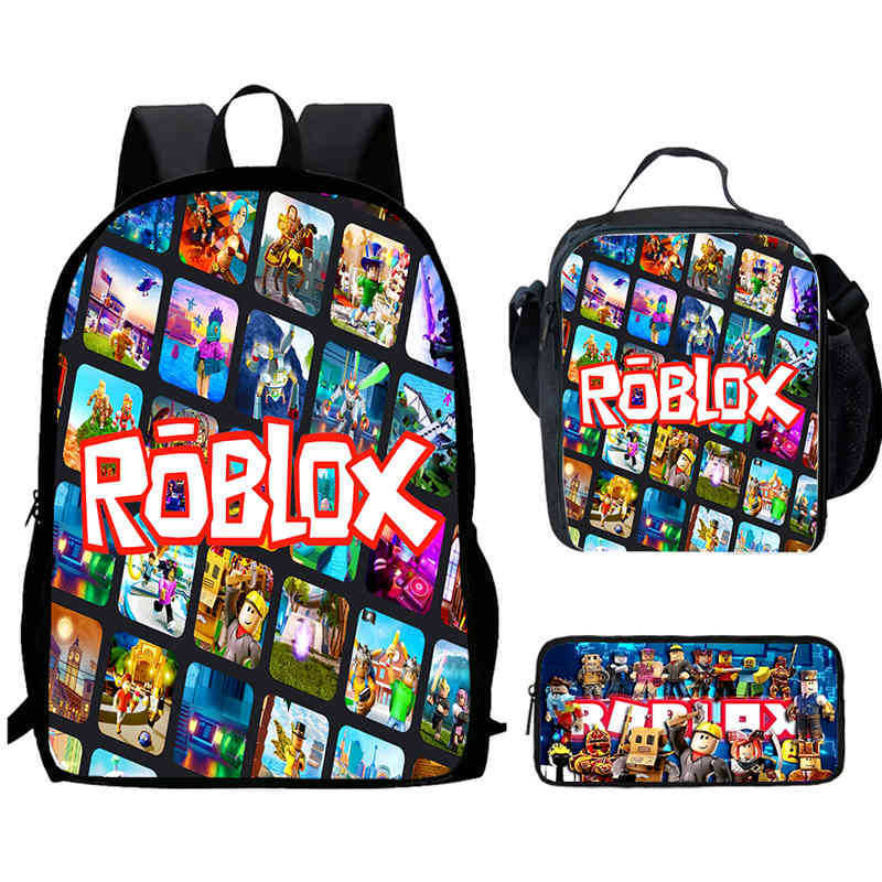 Roblox Printed Backpack, Children'S And Elementary School Bags