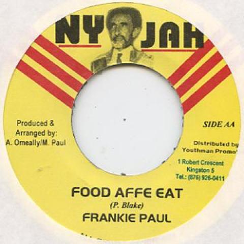 

7-дюймовая пластинка FRANKIE PAUL / BATTA - Food Affe Eat / Good Loving Ny Jah 2000 Ямайка Регги, Ска и Даб