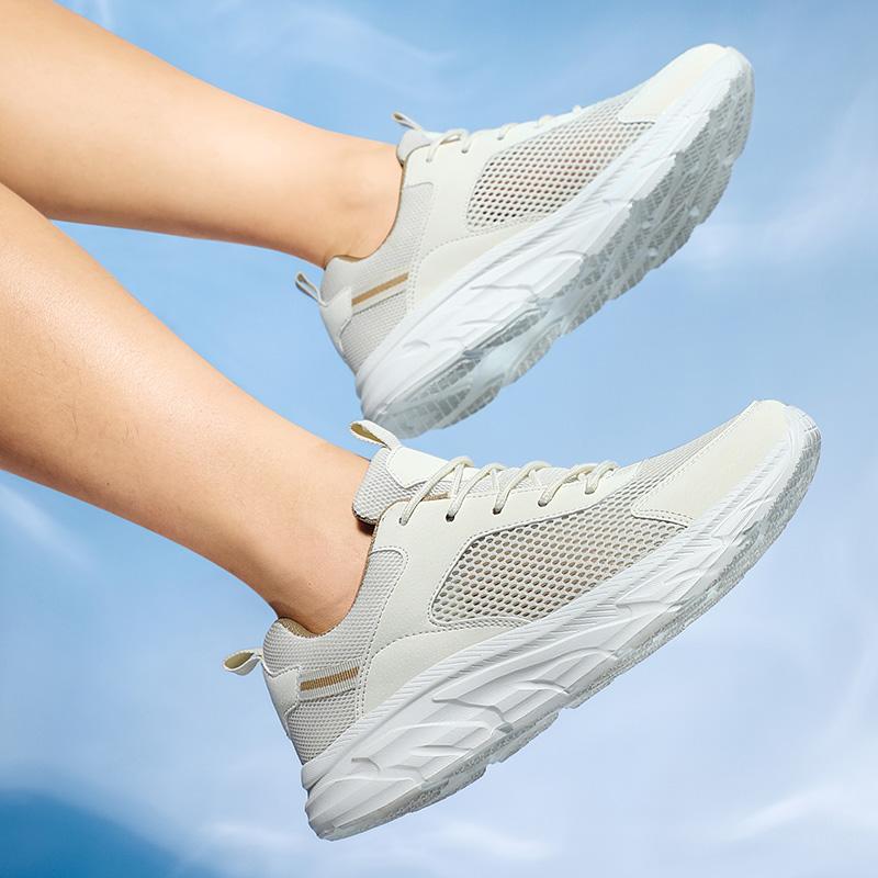 Herren Sportschuhe Atmungsaktive Freizeitschuhe Fliegendes Strickmuster Outdoor Übergröße Laufschuhe