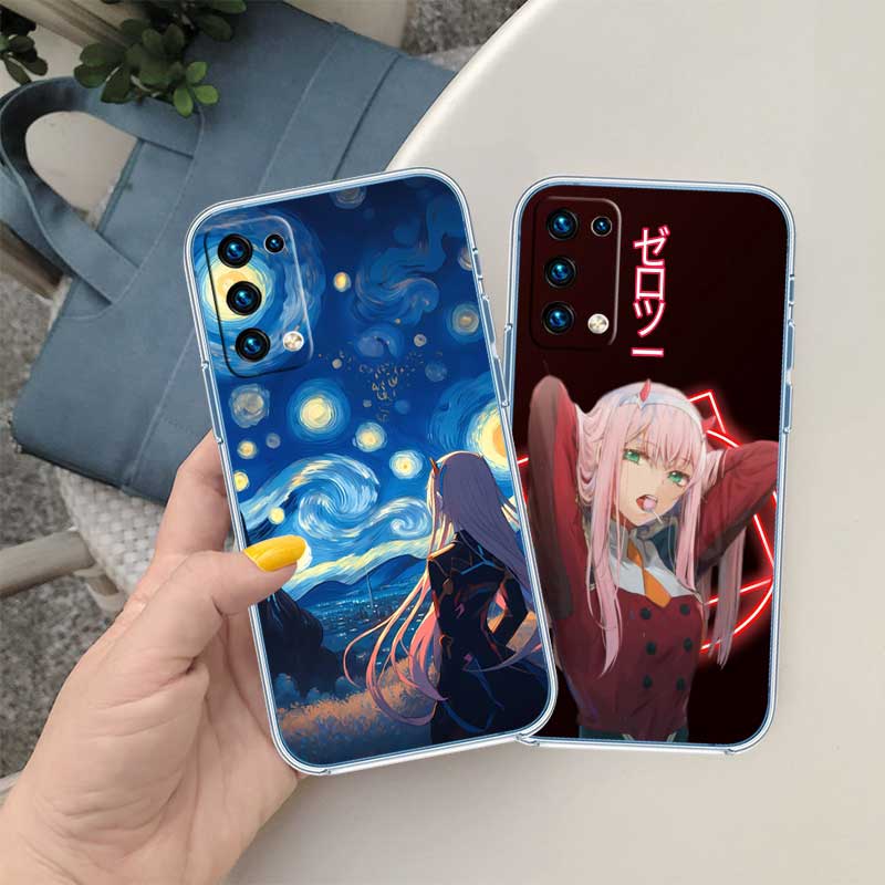 UP50 Zero Two Transparent Phone Case for Motorola Moto G7 G8 G9 G84 G85 G73 G24 G15 Z2 Play Power Plus