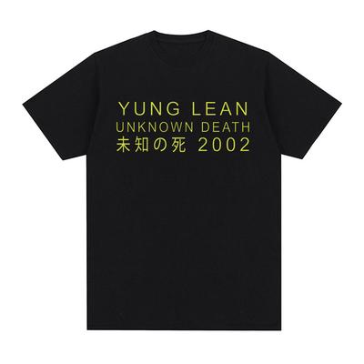 Yung Lean Unknown Death 2002 Album Tour T Shirt Men Women Fashion Casual Short Sleeve T-shirts Unisex High Quality Cotton Tshirt
