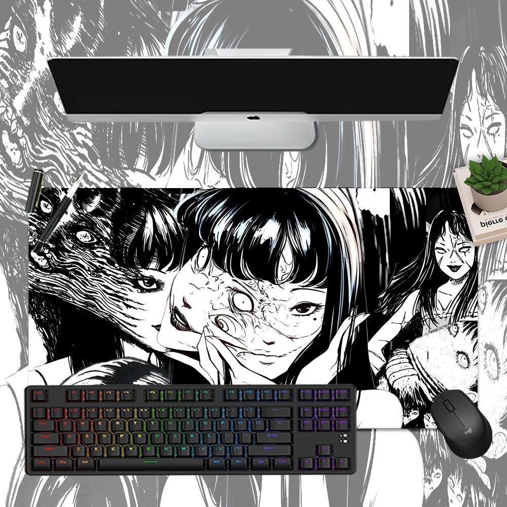 Junji Ito Tomie Kawakami Anime Mousepad Boy Pad Natural Rubber Gaming Mousepad Desk Mat Size For Gameing World Of Tanks CS GO Ze