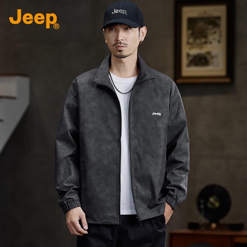 Мужская водонепроницаемая повседневная куртка-косуха Jeep M чёрный