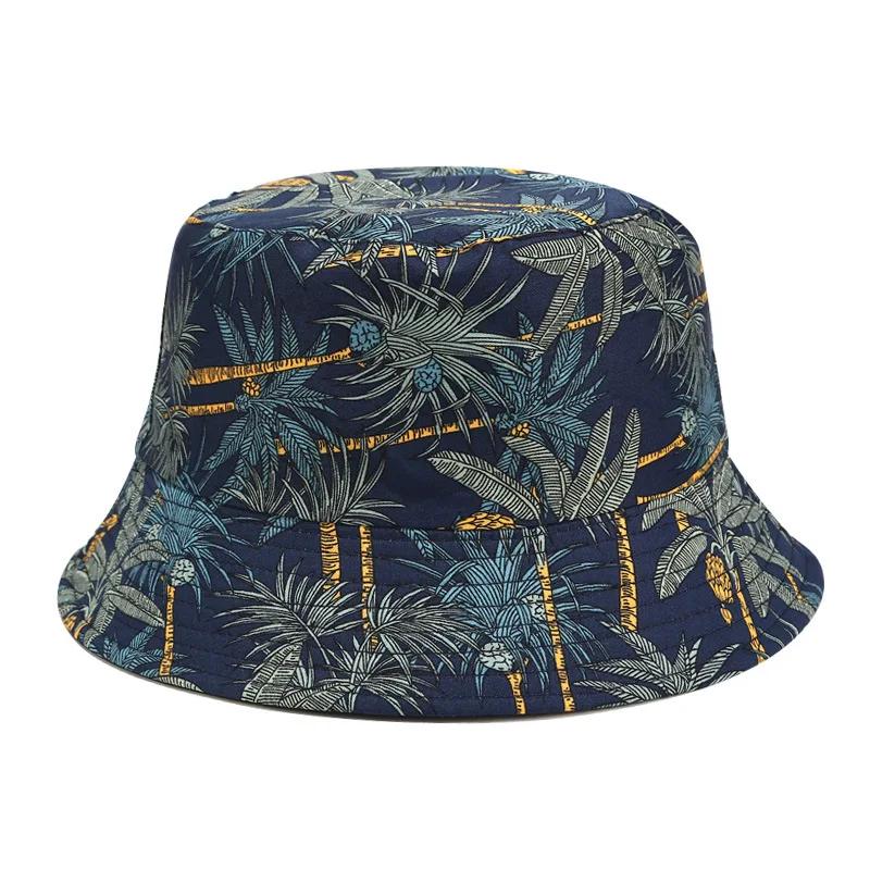 SpringSummer Banana Print Bucket Hat Unisex Reversible Fishing Hat Men’S Sunscreen Hat Women’S Leisure Sandbeach Basin Cap