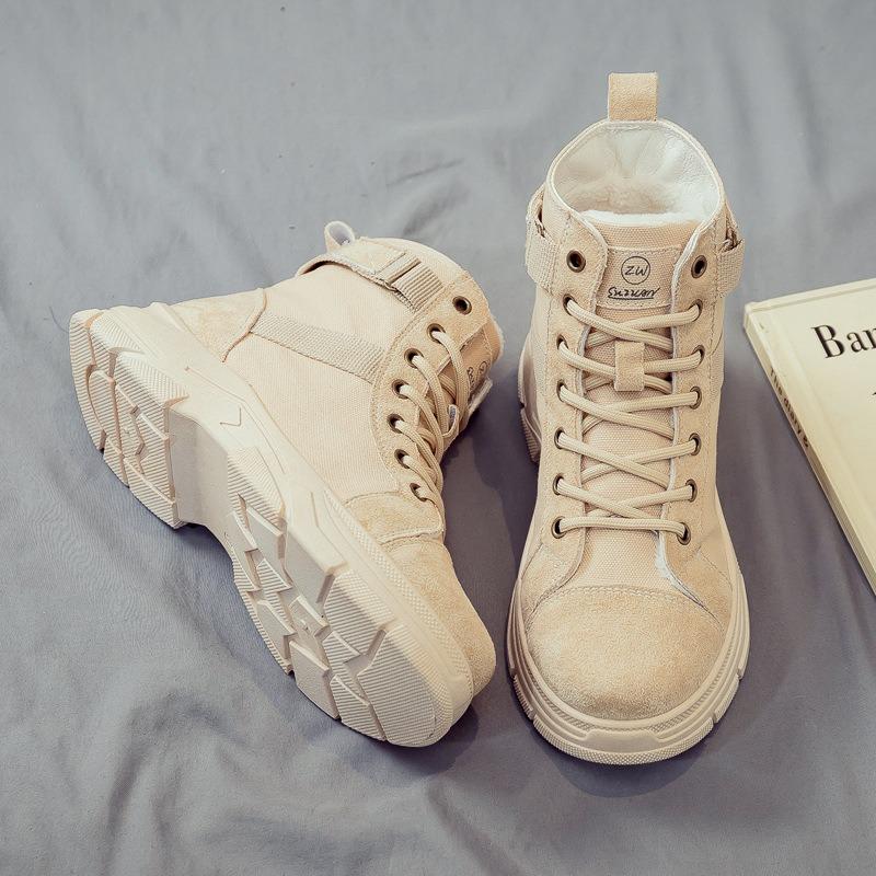 Autumn and Winter Plus Size Women's Shoes, New Fashionable and Versatile Snow Boots, Warm and Plush Short Boots