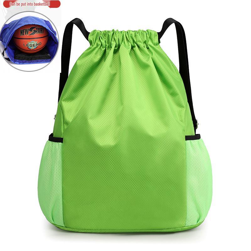 Customized Large-Capacity Drawstring Sports Bag for Children's Size 5 Basketball, Football, and Adult Size 7 Basketball