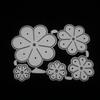 5ks Kovové vykrajovátka a šablony květin pro Scrapbooking Dekorativní ražba Ruční práce Vykrajování