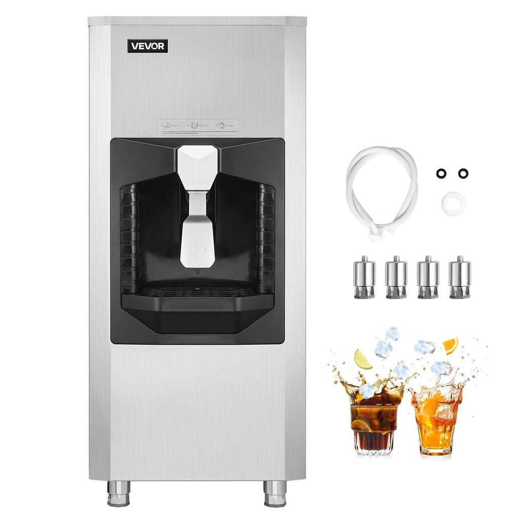 20 Lbs/Min Ice Dispenser 180 Lbs Storage Capacity Ice Bin for Ice Maker