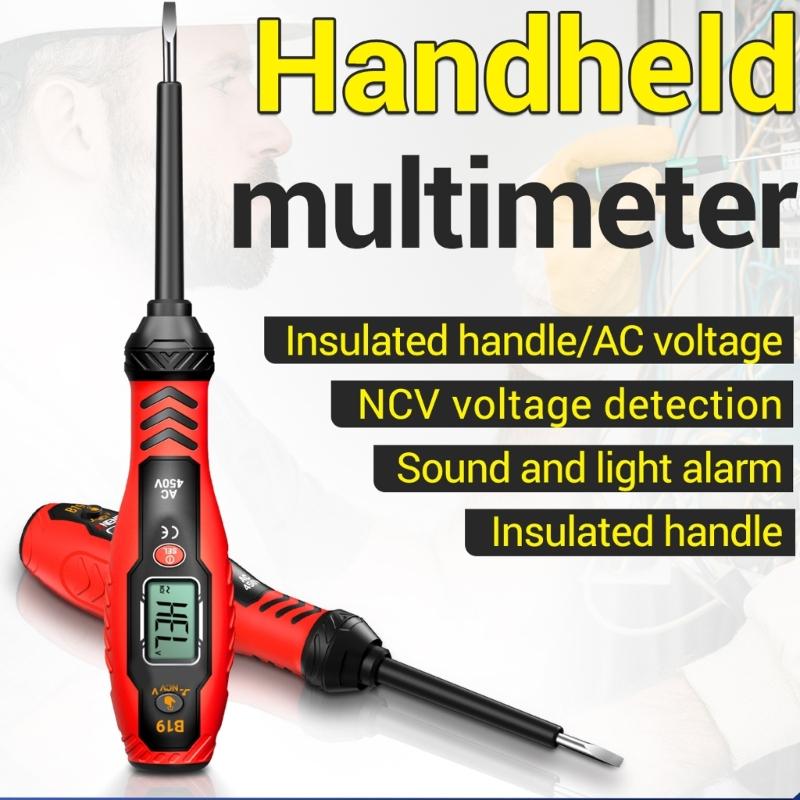 Voltage Tester, Non-Contact Voltage Tester, Electrical Tester, 11V-450V Digital Buzzer Alarm, Live Wire Tester