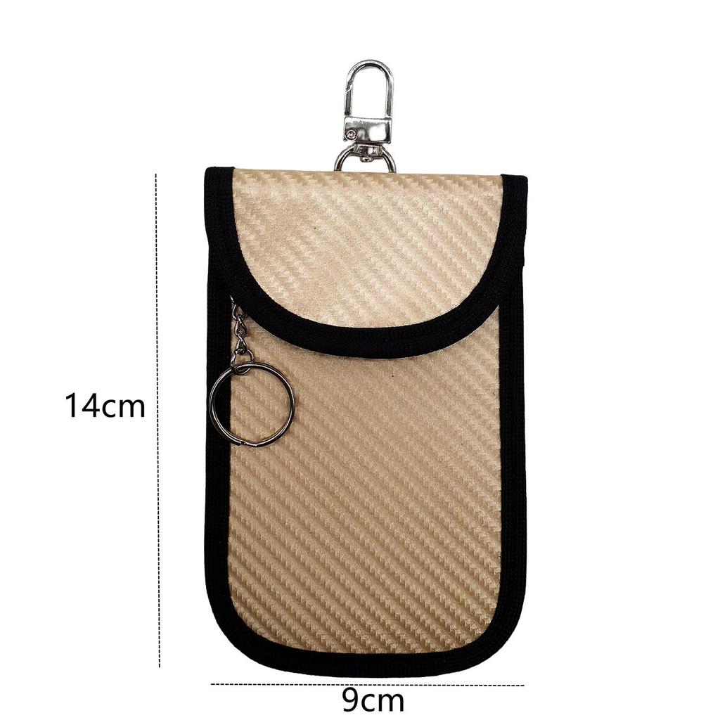 2025 Kolfiber Stöldskydd Nyckelfobs Sköld med RFID-blockerare