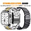 Edelstahlarmband für Apple Watch Ultra 49mm 10 46mm 42mm TPU-Hülle+Armband für Iwatch 9 8 7 6 5 4 45mm 44mm 41mm 40mm Armband