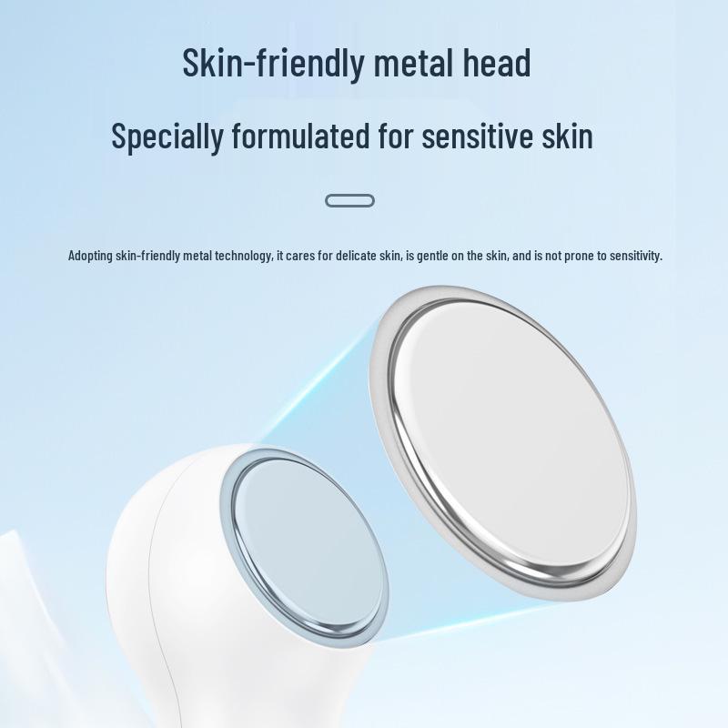Hot & Cold Facial Ice Hammer: Pore Minimizer & Red/Blue Light Therapy Device