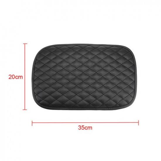 Universal Car Armrest Cushion Cover Center Console Box Pad Leather Protector