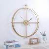 Nordic Minimalist Iron Art Wall Clock: Modern Home Living Room Decor