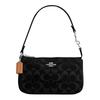Nolita 19 Presbyopie Mahjong Tasche Baumwolle und Rindsleder Unterarm Schultertasche Klein Damen Schwarz