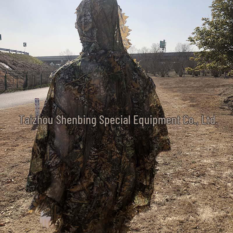 3D Bionic Maple Leaf Ghillie Suit for Bird Watching and Photography - Camouflage Cloak for Adults and Children