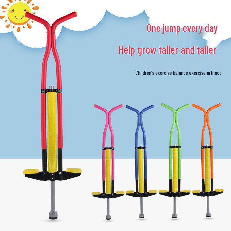 Kids' Frog Bouncer Jump Stick - Single & Double Jump Toy for Children and Students