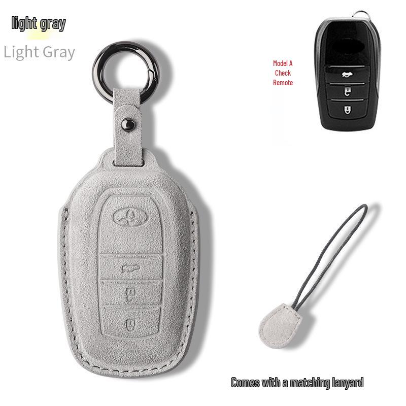 Toyota Corolla Suede & Leather Key Case for Avalon, Camry, Levin, RAV4, Highlander