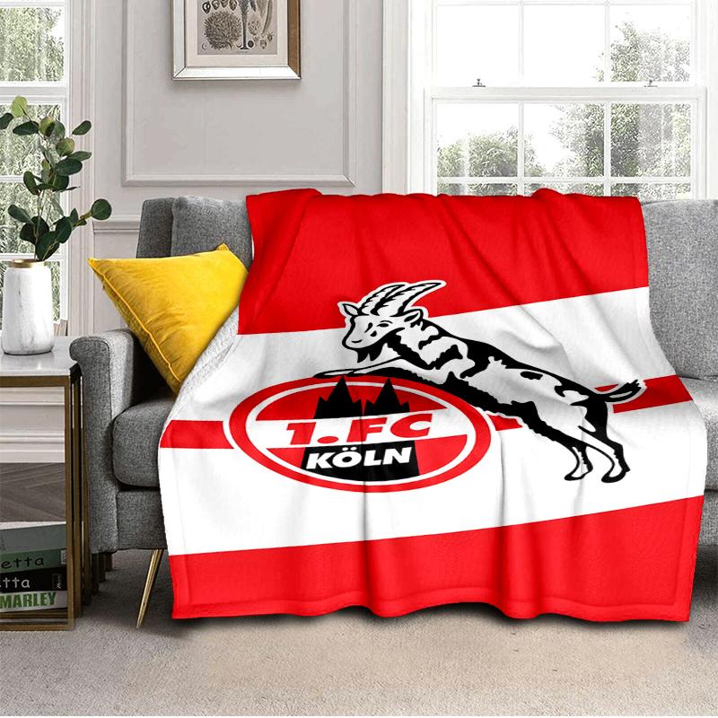 Coperta Leggera del Football Club Koln Capra Ideale per Letto Perfetta per Viaggi, Campeggio, Soggiorni, Uffici, Divani, Regalo di Natale per tifosi