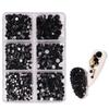 1000Pcs Multi-Size 3D Glitter DIY Diamond Gem Nail Rhinestones AB Crystal