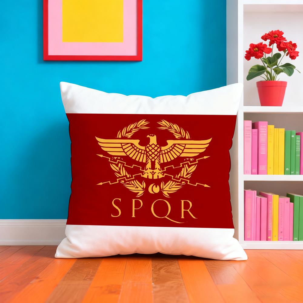 SsPQR Fashion Pillow Case Pillow Case Plush Fabric Soft Double Sided Print Home Sofa High Quality Cushion