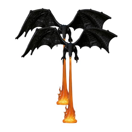 Fantasy Novel Fan Gift Fire-breathing Dragon Figurine, Durable PLA Flying Book Stopper, Creative Home Interior Decor 3D Print Ornament for Office