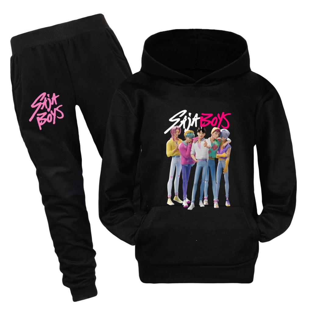 Sweat à capuche pour enfants Tout-petits Filles KPop Chasseurs de démons Saja Vêtements pour garçons Sweat-shirt à manches longues pour bébés garçons Printemps Automne Vêtements pour enfants