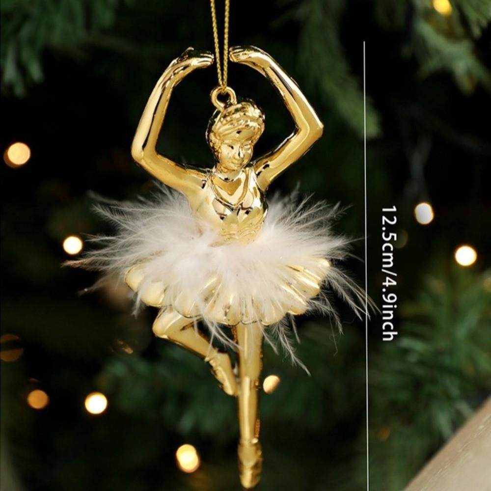 Ballet Girl Xmas Tree Decorations Plastic Christmas Ornaments  Xmas Party