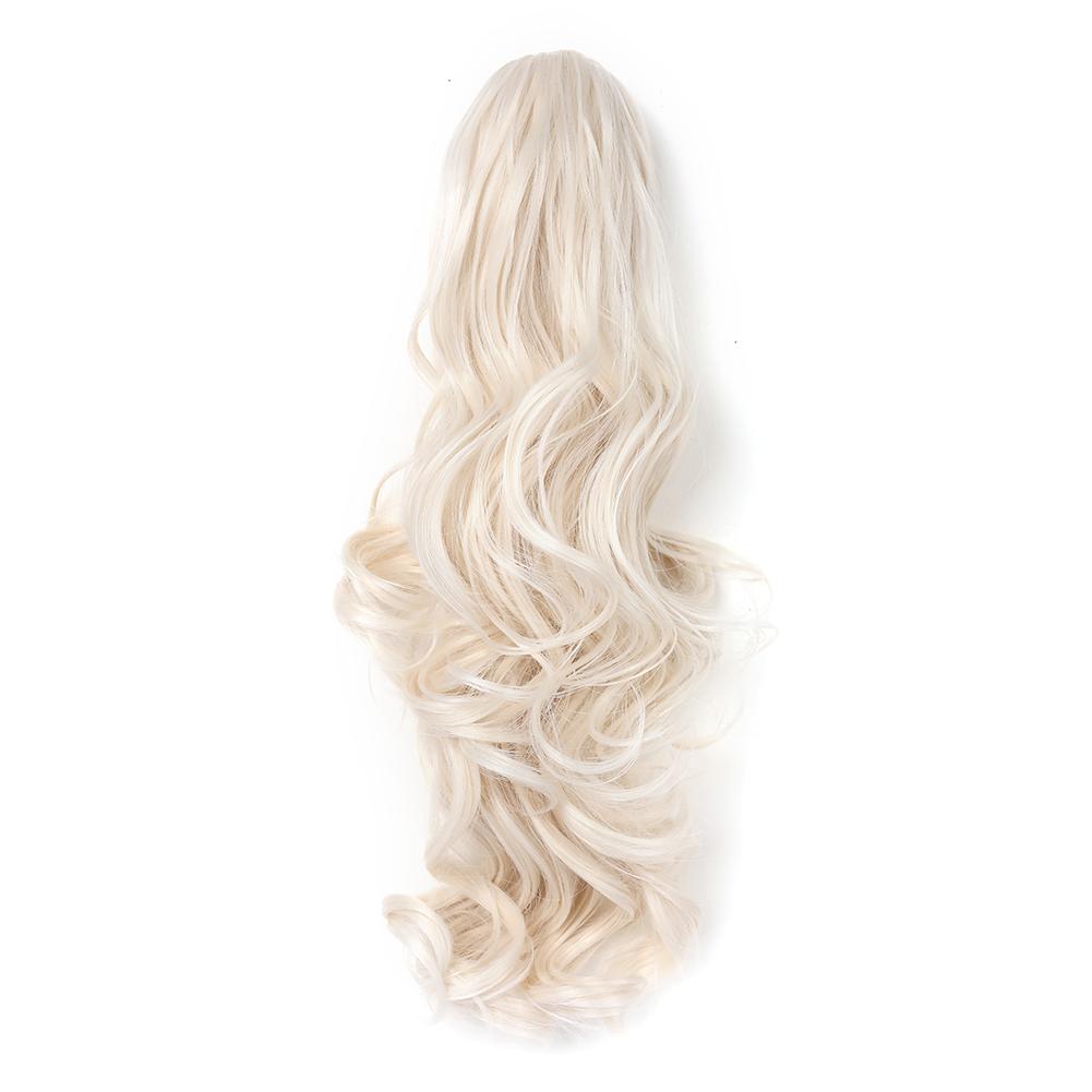 Claw Clip Ponytail Extension 18"&24 Clip In Wavy Synthetic Ponytail Hair Extensions Long Pony Tails for Women Extensions