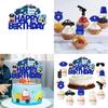 Police Birthday Cake Decoration Plugin With Paper Toppers For Party And Photography