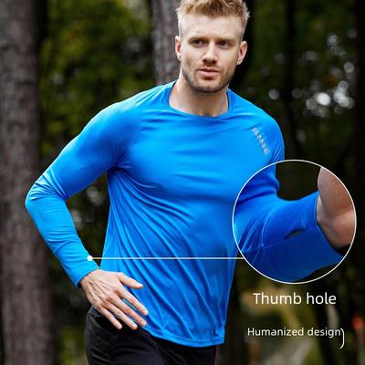 Ultraleichtes Langarm-Schnelltrocknendes Laufshirt für Marathons
