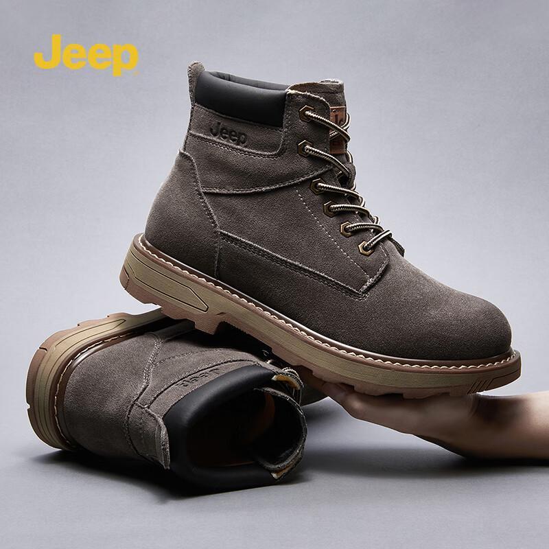 Jeep Men s Classic High-Top Martin Work Boots 41 серый