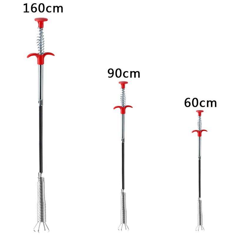 Spring Pipe Dredging Toolunclog Drain Cleaning Products for Home Plumbing Snake Sewer Cleaning Hook Pipeline Blockage Cleaning