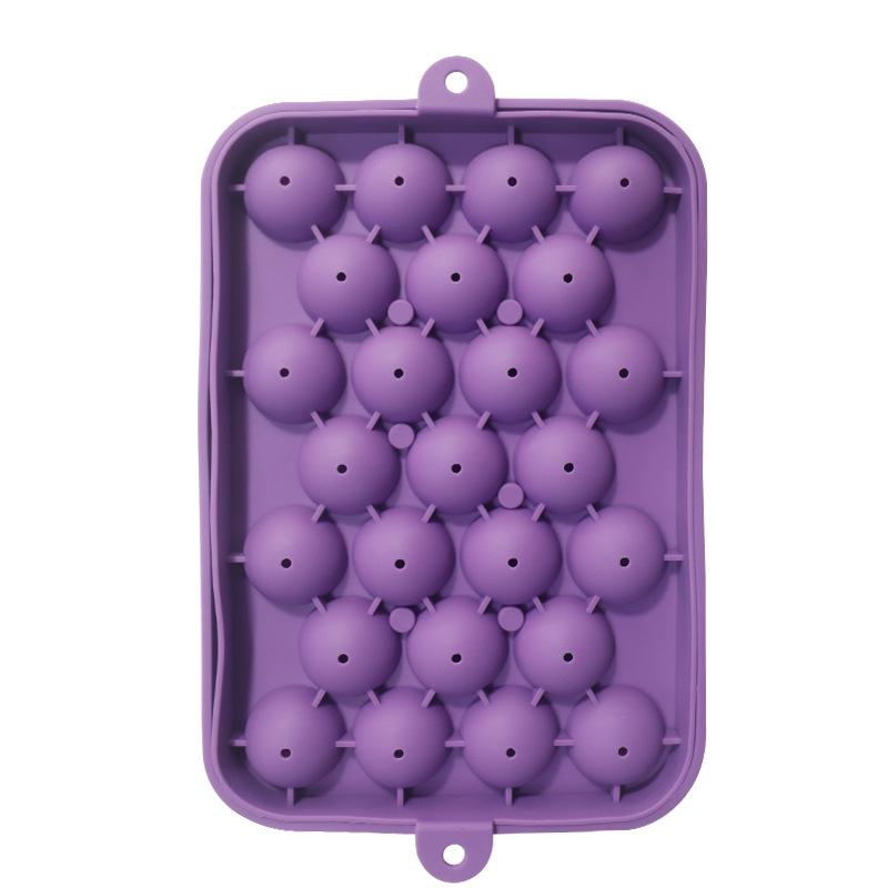 25 Grids Silicone Ice Ball Mold with Lid Easy  Treats for Gatherings