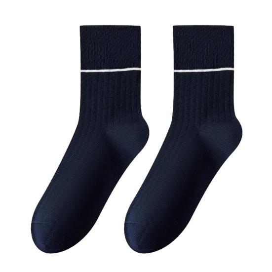 Męskie Skarpetki do Garnituru Bawełniane Antybakteryjne Prążkowane Skarpetki za Kostkę Oddychające Antyzapachowe Skarpetki Casualowe do Biznesu Sportu na Wszystkie Pory Roku do Codziennego Noszenia