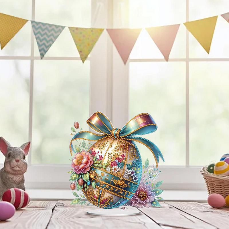 Diamond Art Painting Kit Acrylic Material Rhinestones rabbit Easter Art Painting Tabletop Ornaments Handmade Diy Gift Room Decor