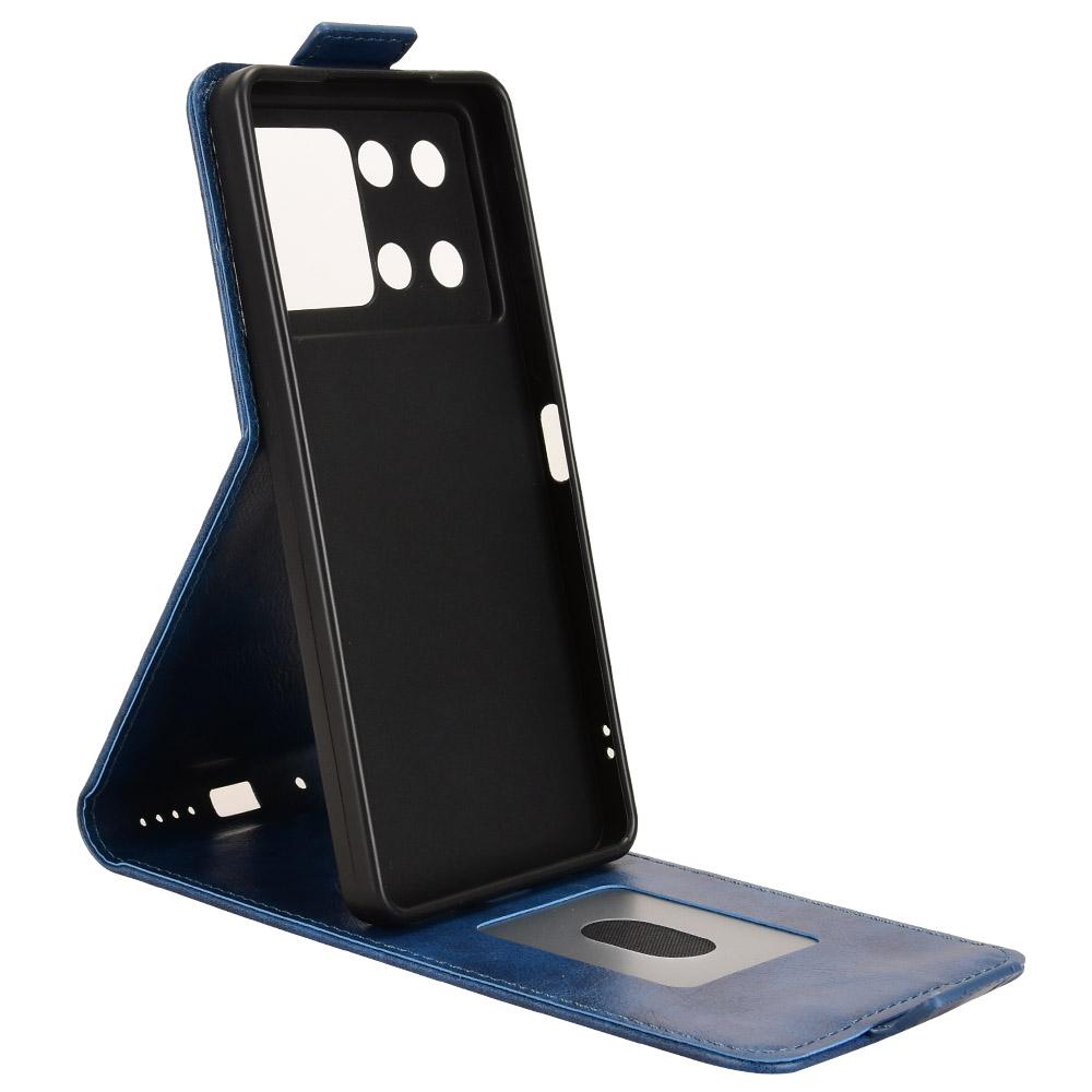 For Cubot P90 Stand Case Magnetic Clasp Vertical Flip Leather Phone Cover with Card Holder