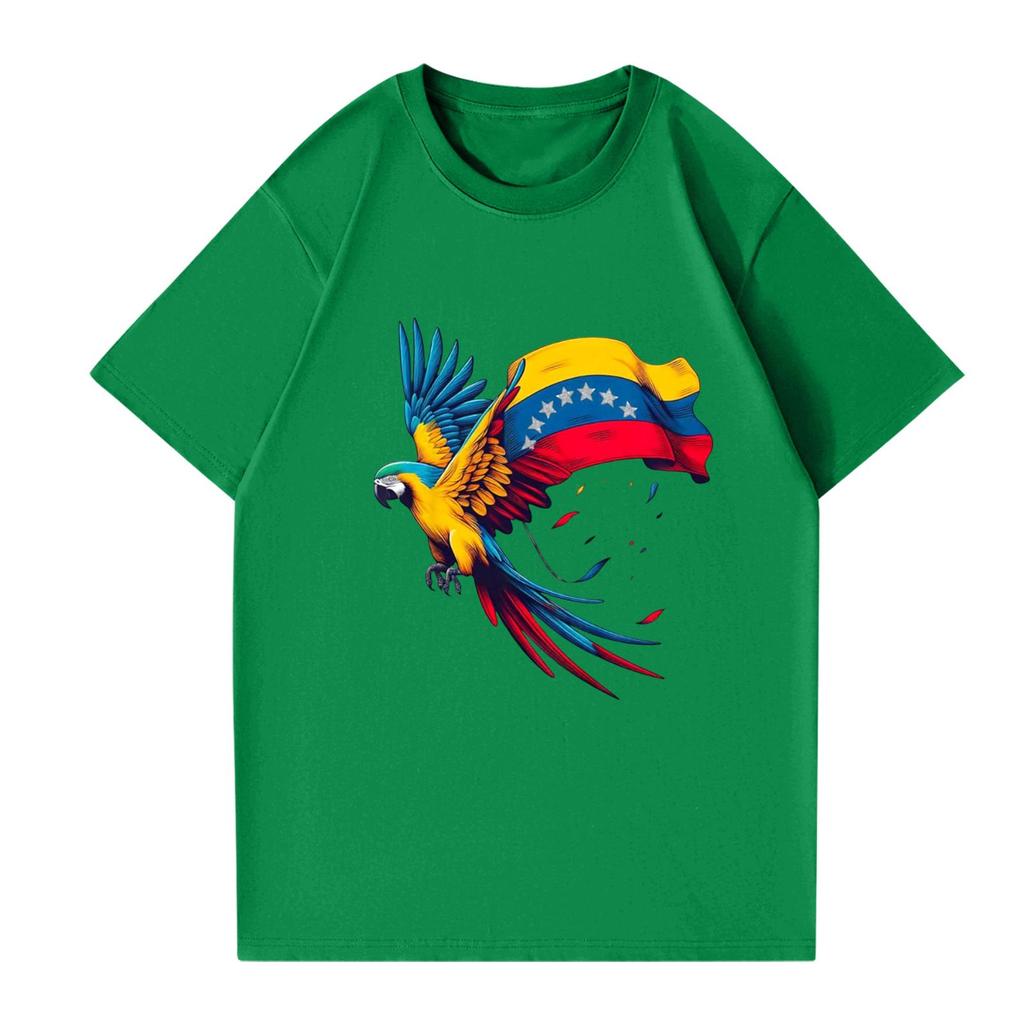 Modisches rundhalsiges lässiges bedrucktes kurzärmeliges T-Shirt Top für Damen und Herren