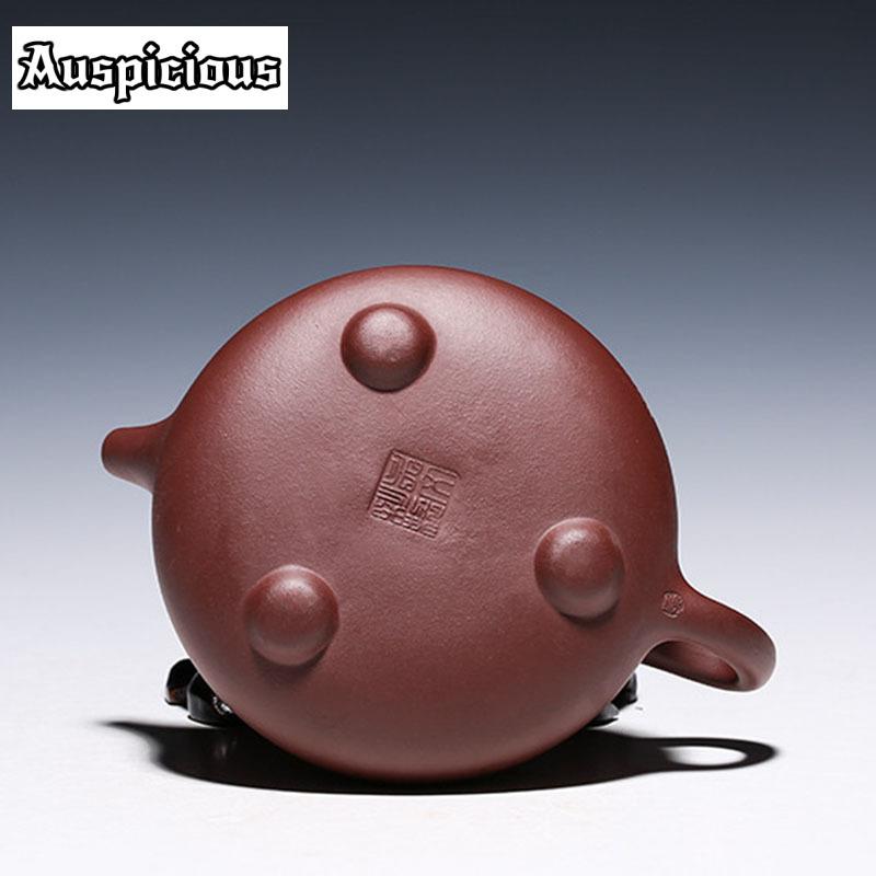 270ml Classic Yixing Purple Clay Teapot Handmade Stone Scoop Beauties Filter Zisha Pot Teaware Customized Drinkware Accessories